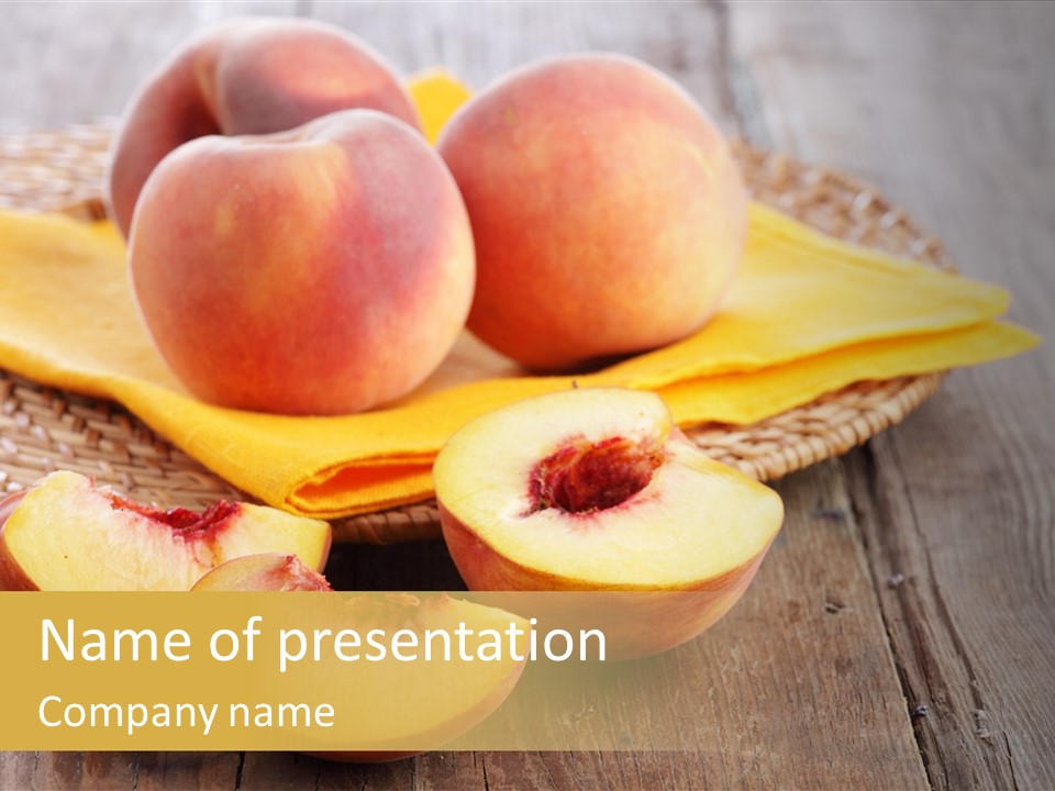 Crop Fruit Yellow PowerPoint Template
