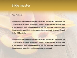 Crop Fruit Yellow PowerPoint Template