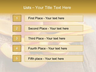 Crop Fruit Yellow PowerPoint Template