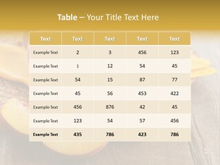 Crop Fruit Yellow PowerPoint Template