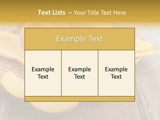 Crop Fruit Yellow PowerPoint Template