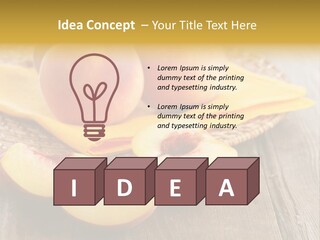 Crop Fruit Yellow PowerPoint Template