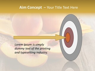 Crop Fruit Yellow PowerPoint Template