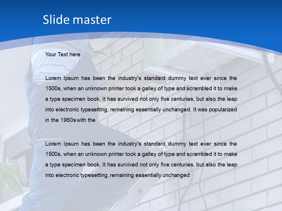 Workmen Construction Conditioners PowerPoint Template