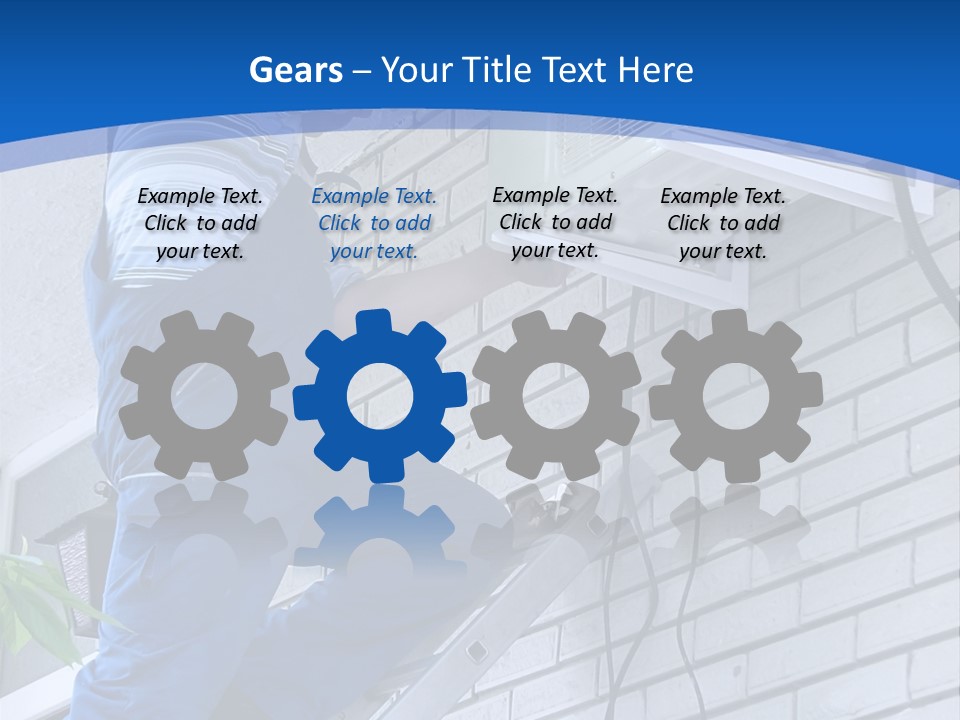 Workmen Construction Conditioners PowerPoint Template