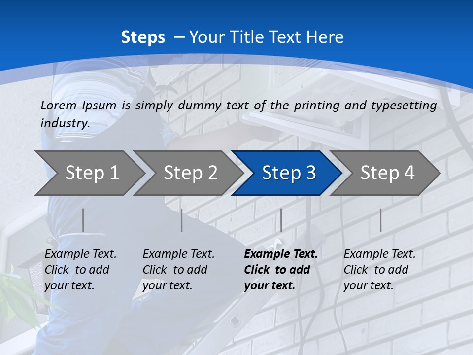 Workmen Construction Conditioners PowerPoint Template