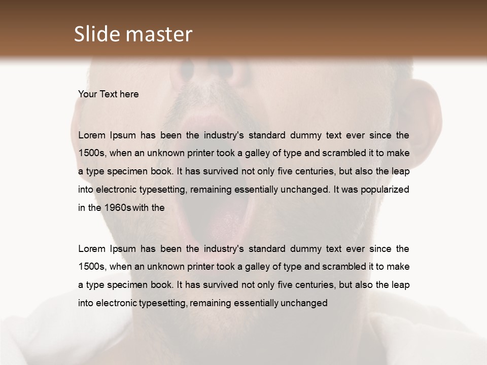 Humorous Bright Sick PowerPoint Template