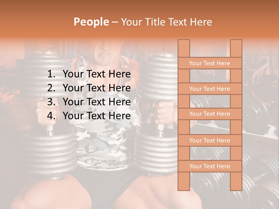 Care Exercise Man PowerPoint Template