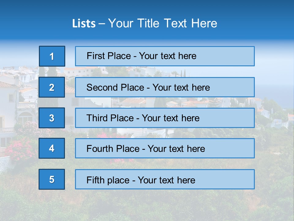 Sky Construction Nerja PowerPoint Template