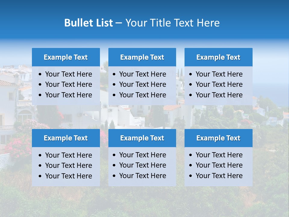 Sky Construction Nerja PowerPoint Template