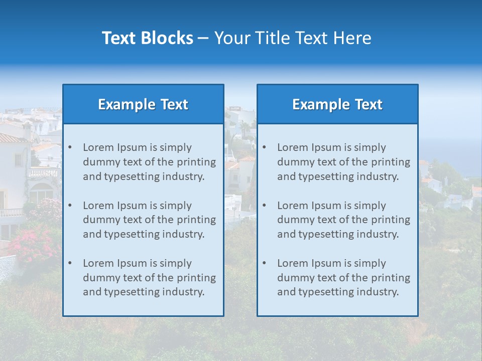 Sky Construction Nerja PowerPoint Template