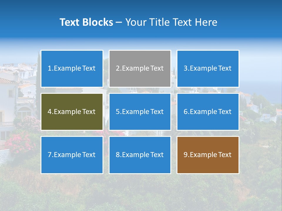 Sky Construction Nerja PowerPoint Template