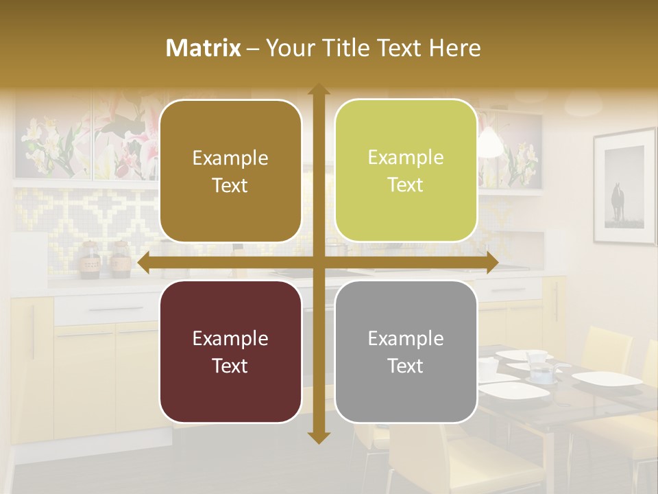 Table Wood Knife PowerPoint Template