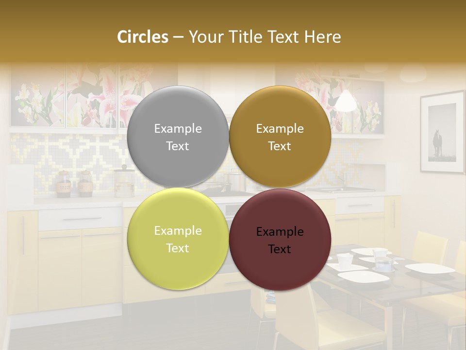 Table Wood Knife PowerPoint Template