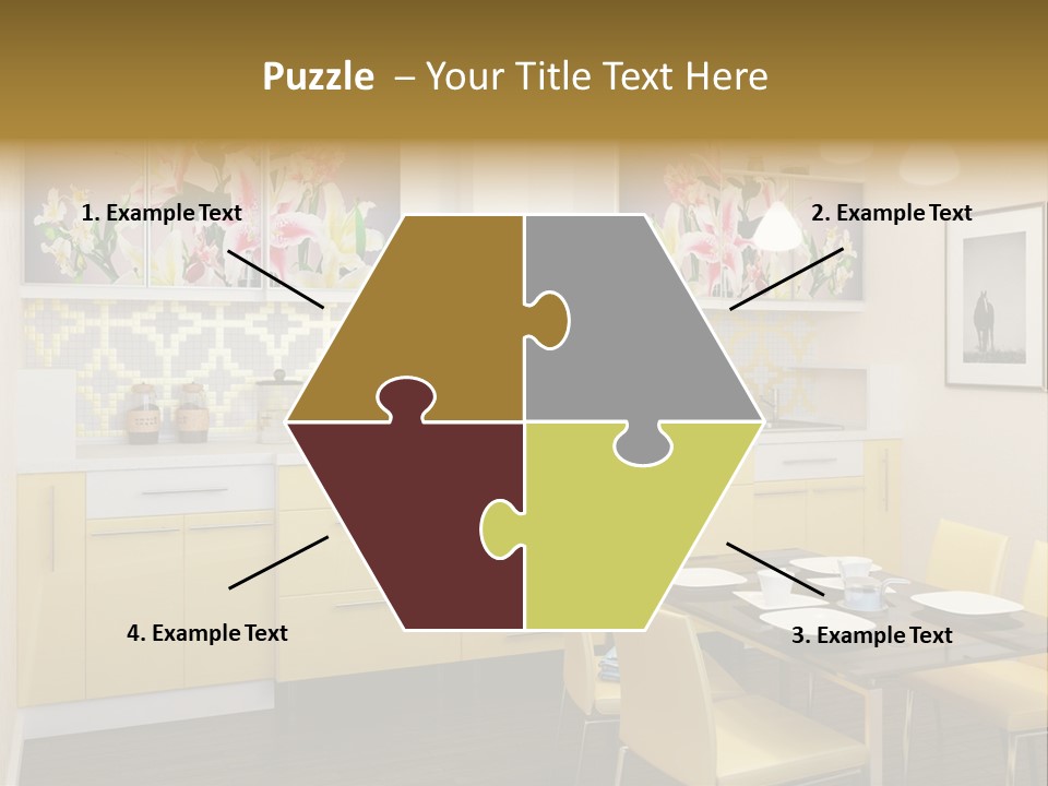 Table Wood Knife PowerPoint Template