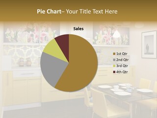 Table Wood Knife PowerPoint Template