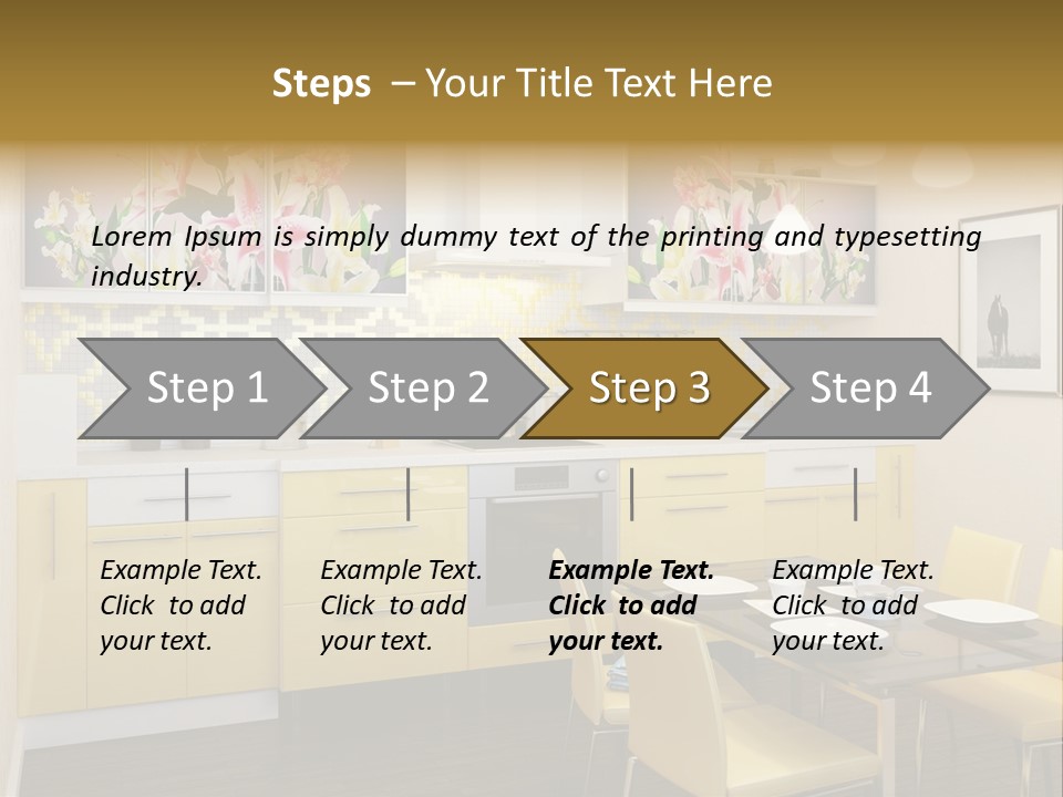 Table Wood Knife PowerPoint Template