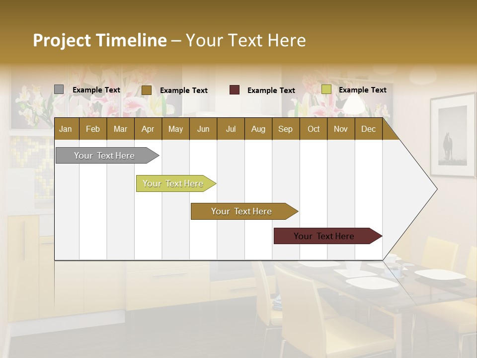 Table Wood Knife PowerPoint Template