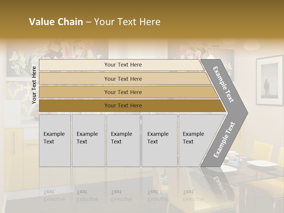 Table Wood Knife PowerPoint Template