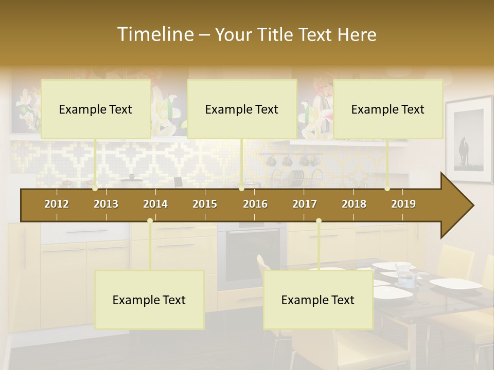Table Wood Knife PowerPoint Template