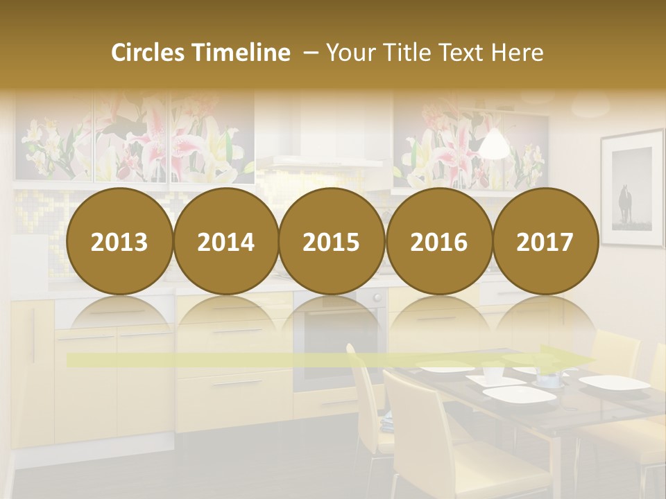 Table Wood Knife PowerPoint Template