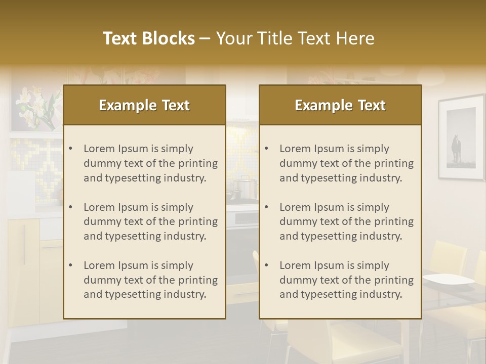 Table Wood Knife PowerPoint Template