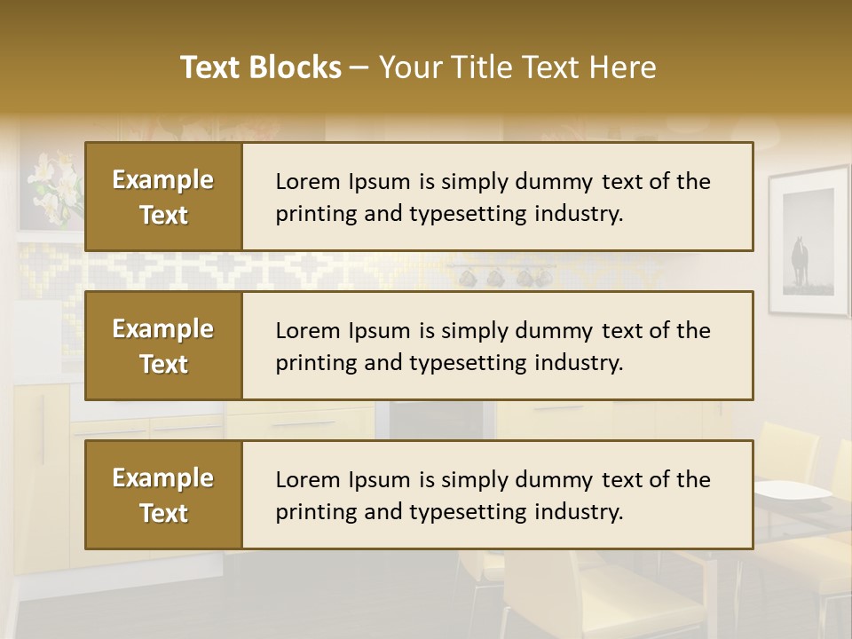 Table Wood Knife PowerPoint Template