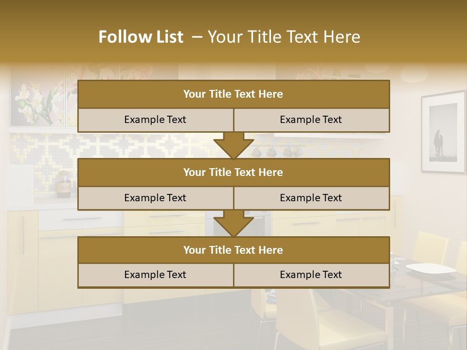 Table Wood Knife PowerPoint Template