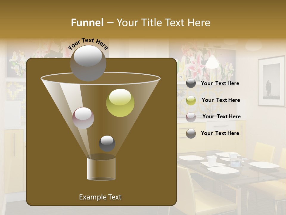 Table Wood Knife PowerPoint Template