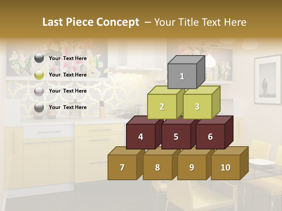 Table Wood Knife PowerPoint Template