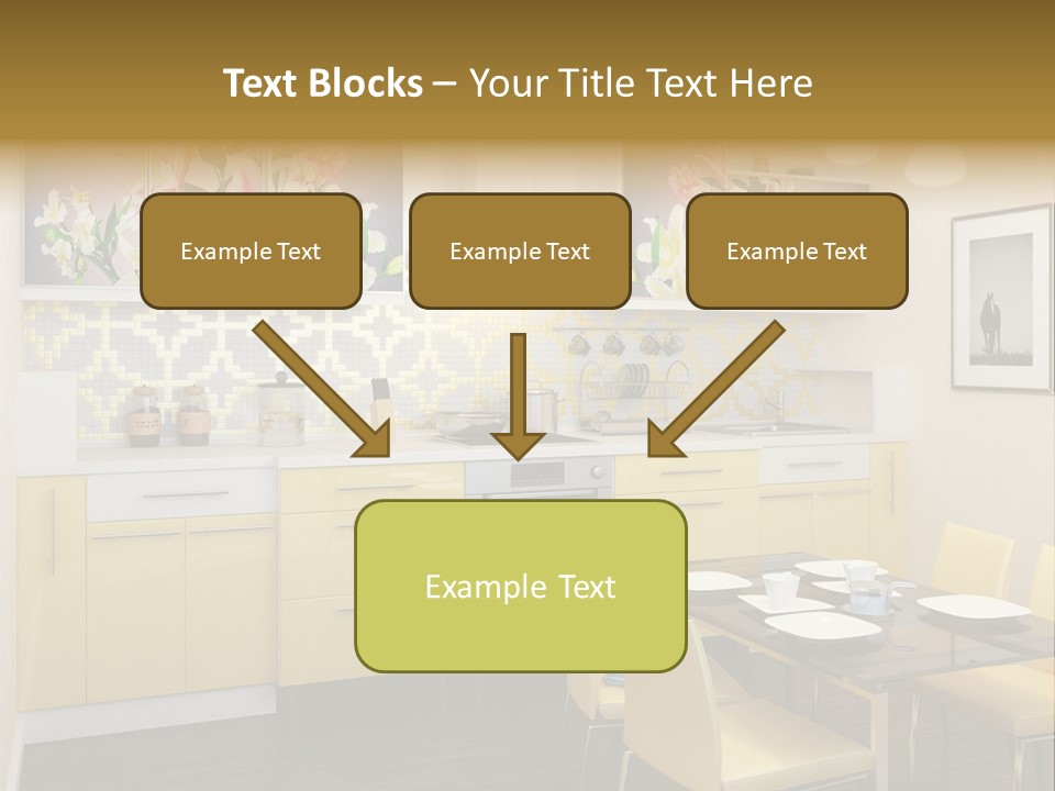 Table Wood Knife PowerPoint Template