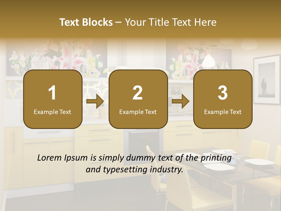 Table Wood Knife PowerPoint Template