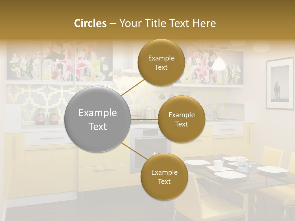 Table Wood Knife PowerPoint Template