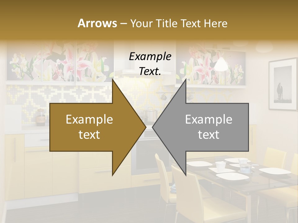 Table Wood Knife PowerPoint Template