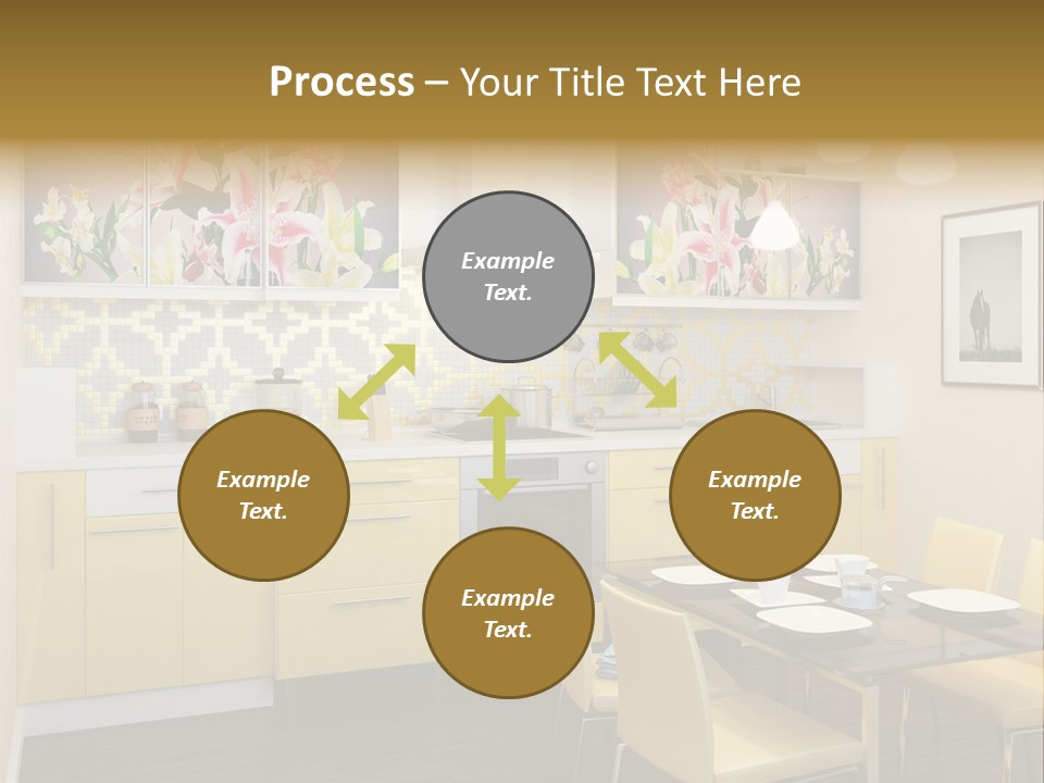 Table Wood Knife PowerPoint Template
