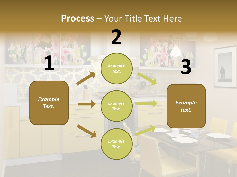 Table Wood Knife PowerPoint Template