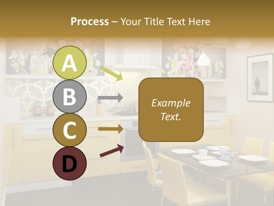 Table Wood Knife PowerPoint Template