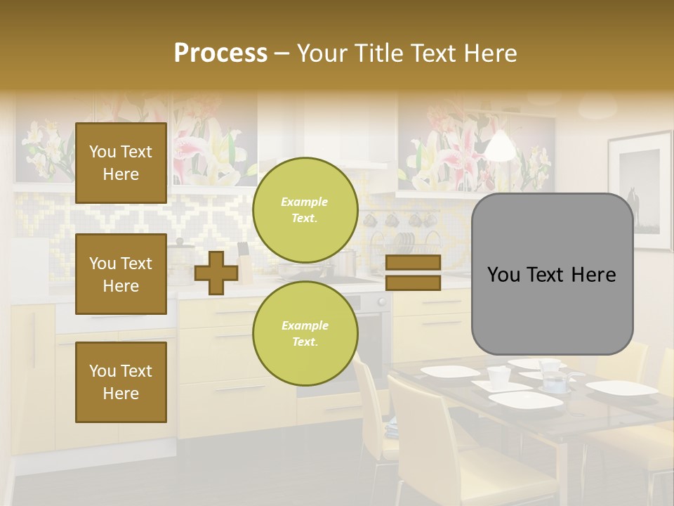 Table Wood Knife PowerPoint Template