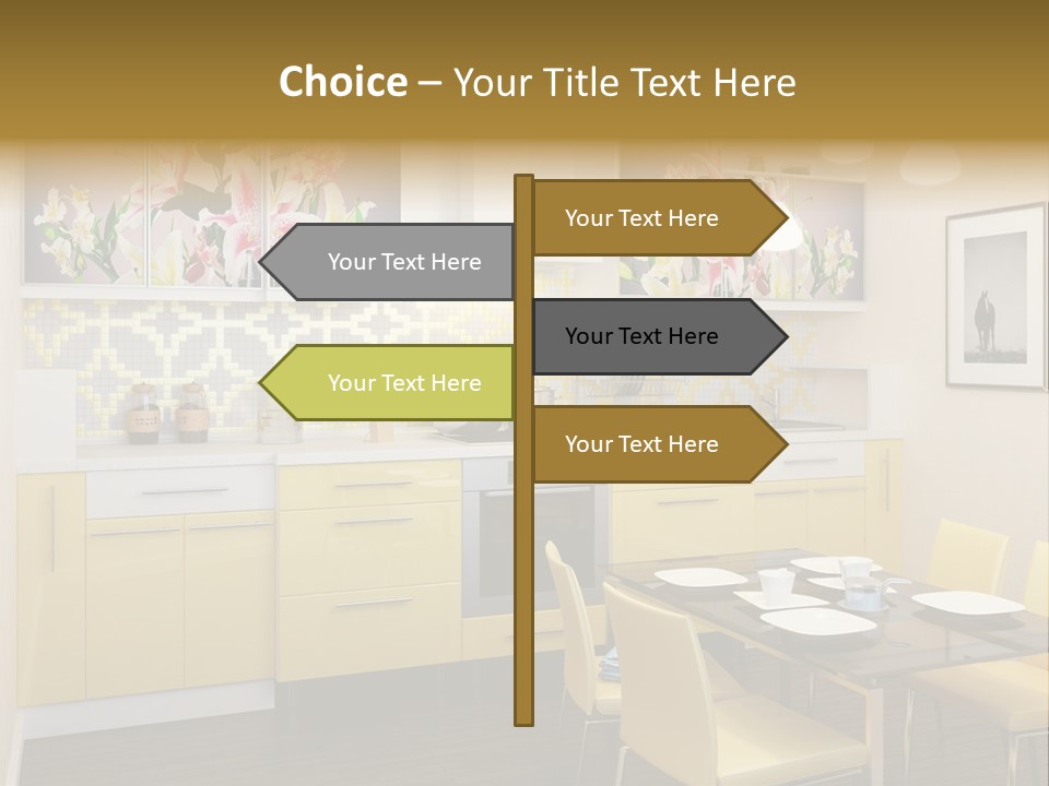 Table Wood Knife PowerPoint Template