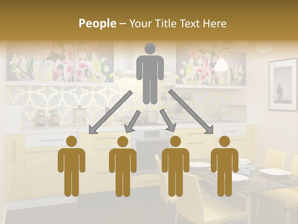 Table Wood Knife PowerPoint Template