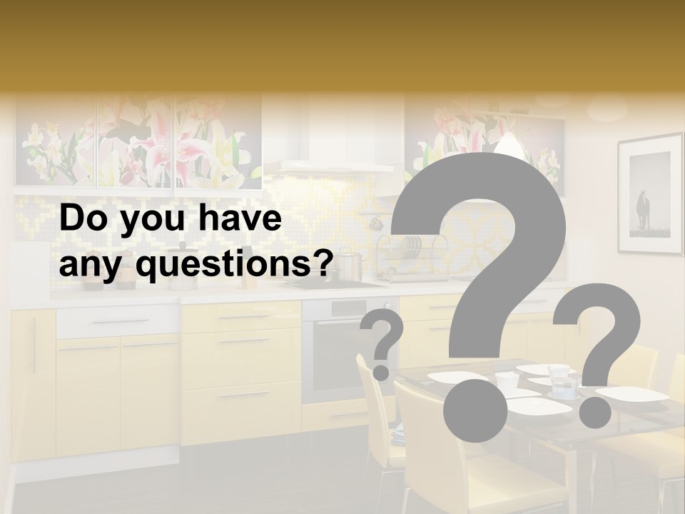 Table Wood Knife PowerPoint Template