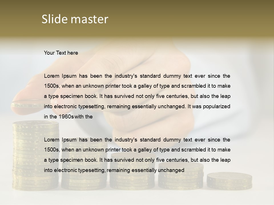 Capital Insurance Stock PowerPoint Template