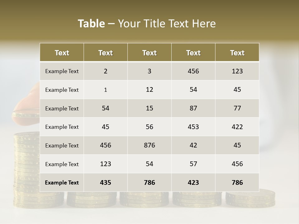 Capital Insurance Stock PowerPoint Template