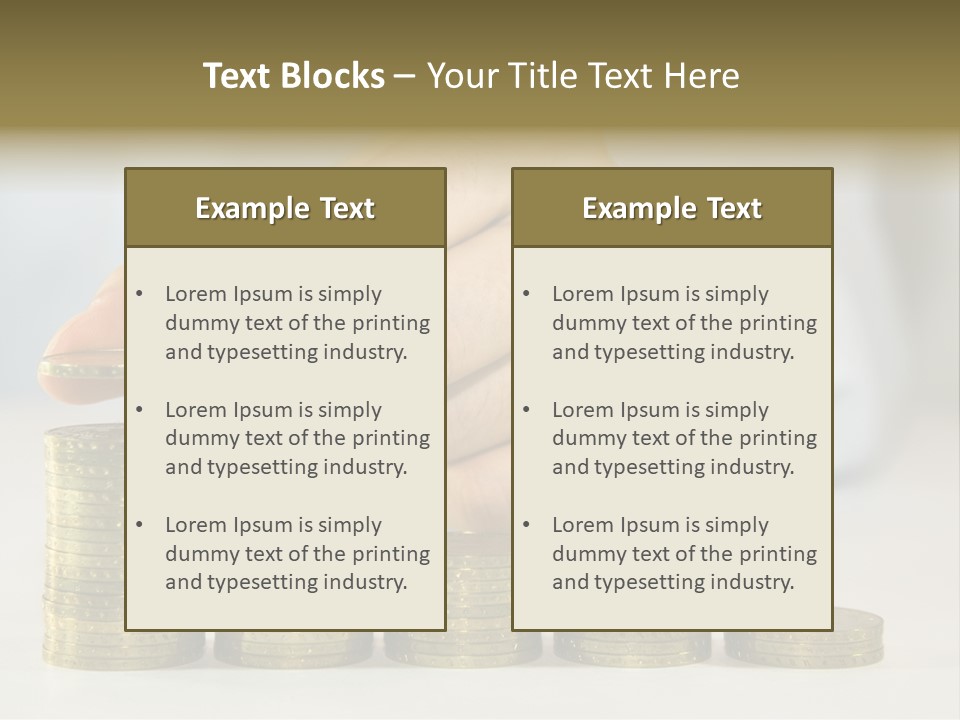 Capital Insurance Stock PowerPoint Template