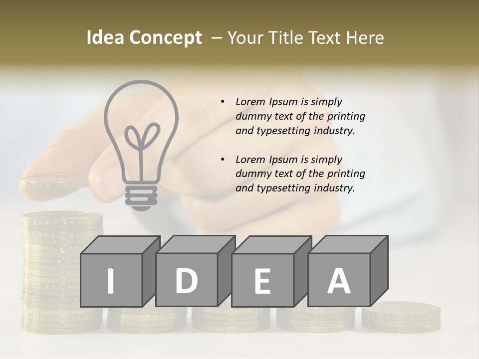 Capital Insurance Stock PowerPoint Template