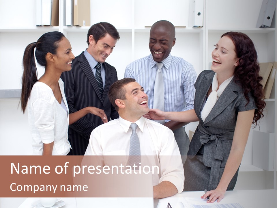 African Male Meeting PowerPoint Template