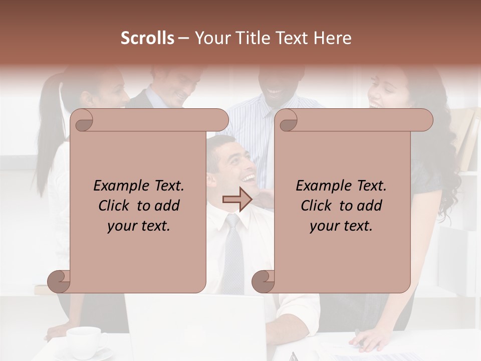 African Male Meeting PowerPoint Template