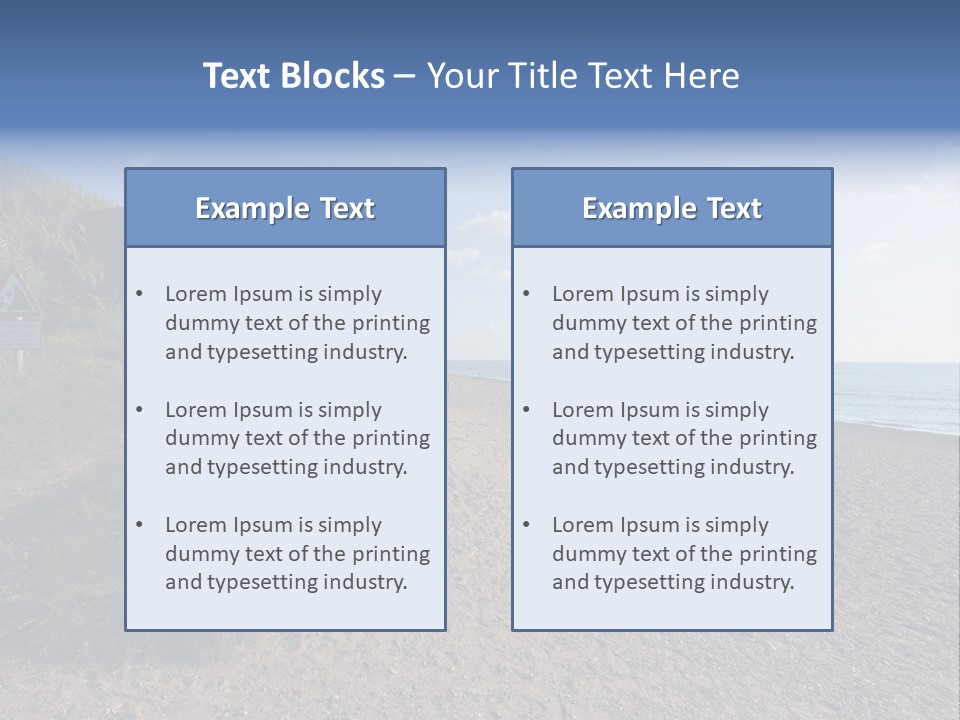 Suffolk Vacation Dunwich PowerPoint Template