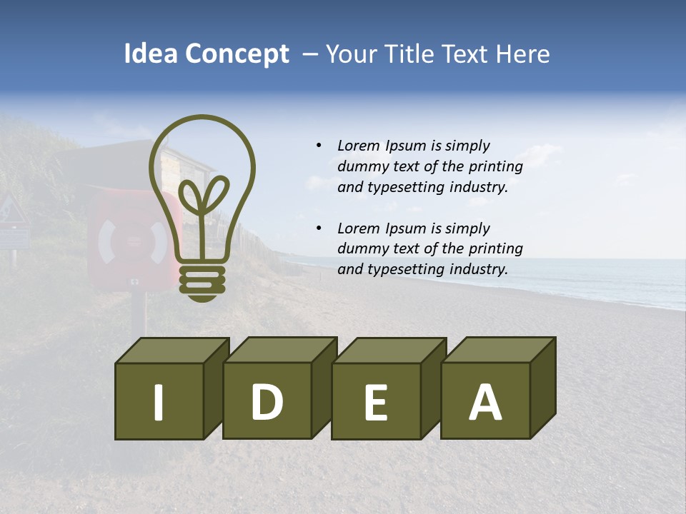 Suffolk Vacation Dunwich PowerPoint Template