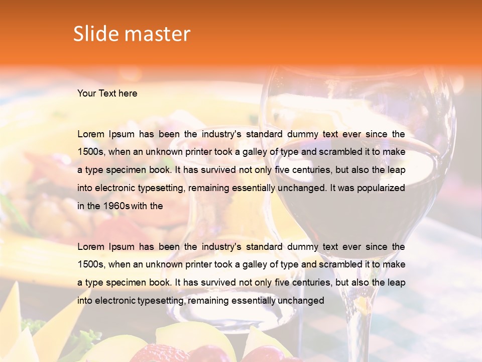 Restaurant Cubes Bistro PowerPoint Template